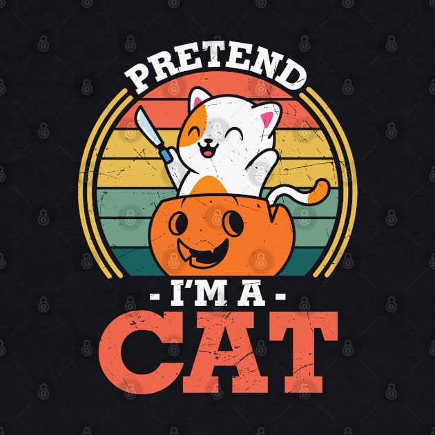 Pretend I'm a cat funny Last minute Halloween Costume by BadDesignCo